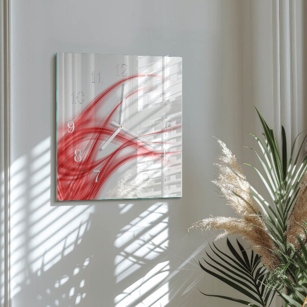 Square wall clock Abstract Art