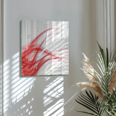 Square wall clock Abstract Art