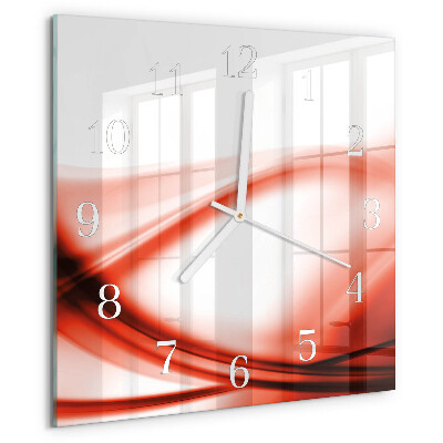 Square wall clock Abstract Lines