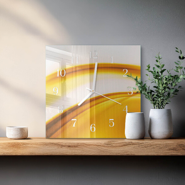 Square wall clock Abstract Art