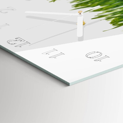 Square wall clock Grass