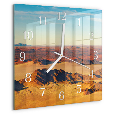 Square wall clock Desert