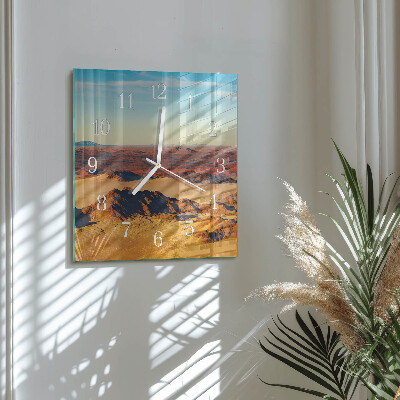 Square wall clock Desert