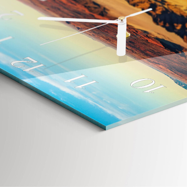 Square wall clock Desert