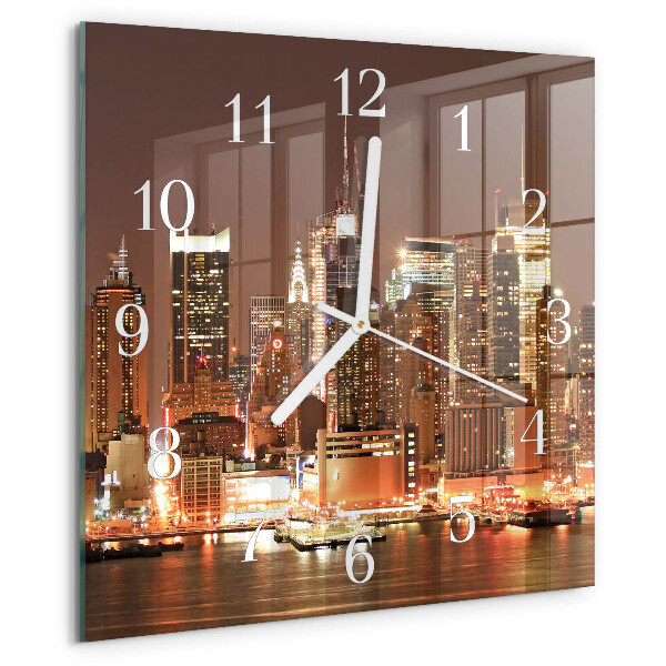 Square wall clock Horizon