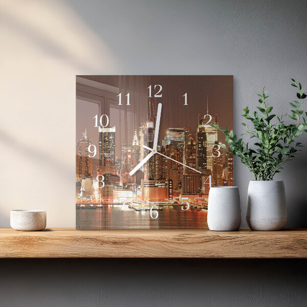Square wall clock Horizon