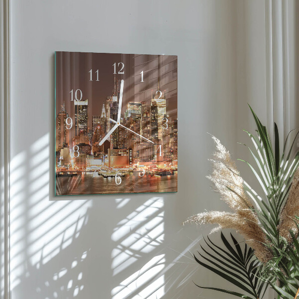 Square wall clock Horizon