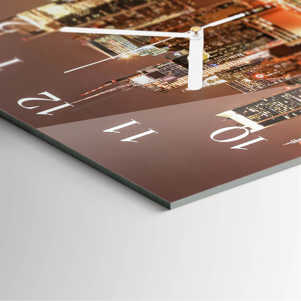 Square wall clock Horizon