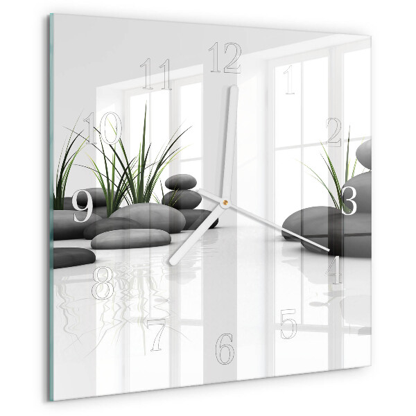 Square wall clock Stone Spa