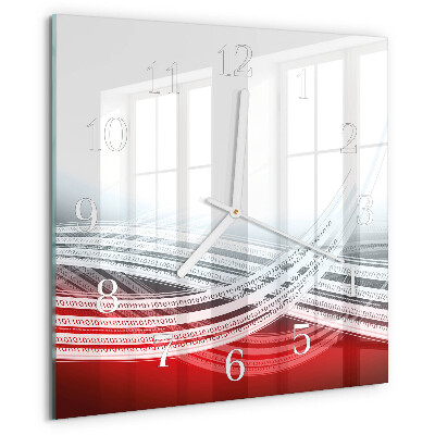 Square wall clock Abstraction