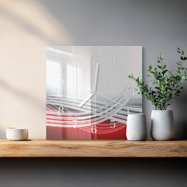 Square wall clock Abstraction