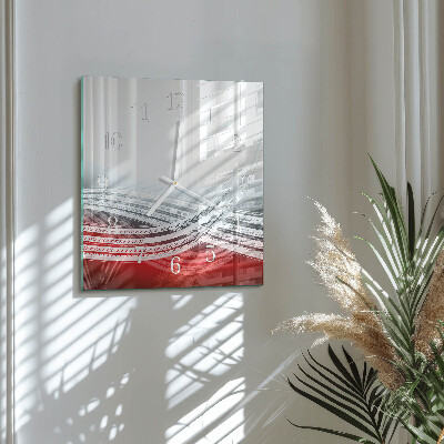 Square wall clock Abstraction