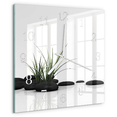 Square wall clock Stones