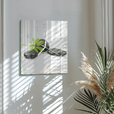 Square wall clock Stones