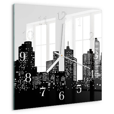 Square wall clock Buildings