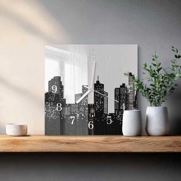 Square wall clock Buildings