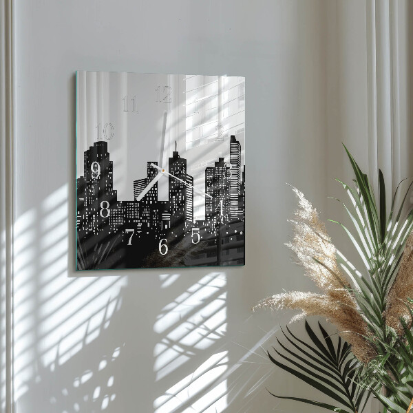 Square wall clock Buildings