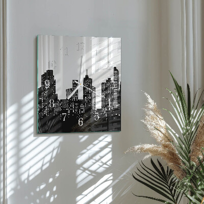 Square wall clock Buildings