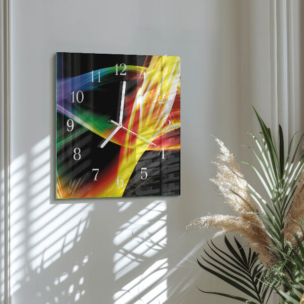 Square wall clock Abstraction