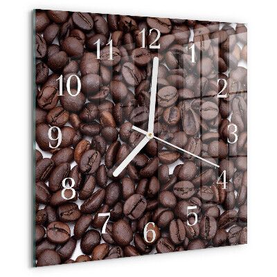 Square wall clock Coffee Beans