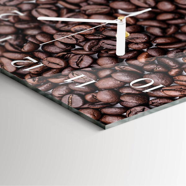 Square wall clock Coffee Beans