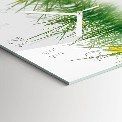 Square wall clock Grass