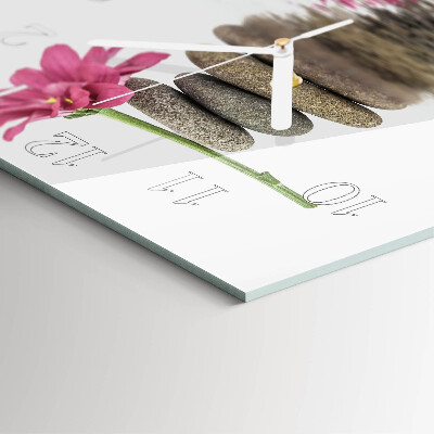 Square wall clock Stones