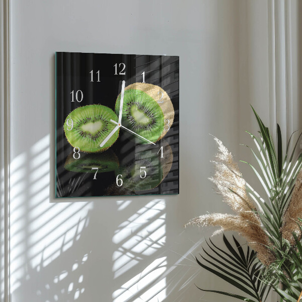 Square wall clock Kiwi