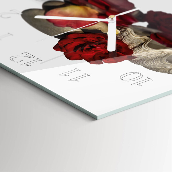 Square wall clock Rose Bowl