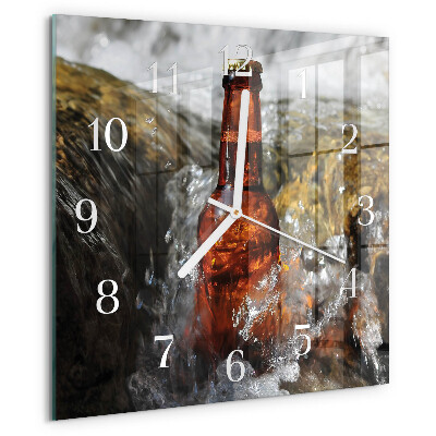 Square wall clock Beer