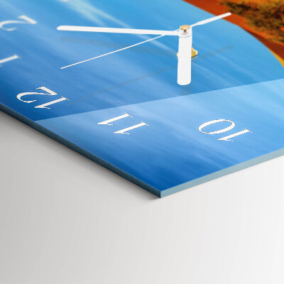 Square wall clock Desert