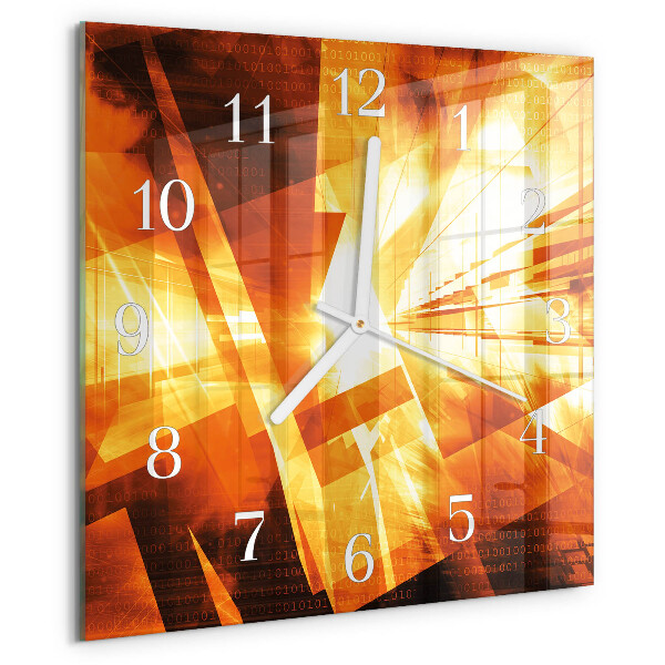Square wall clock Abstraction