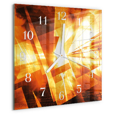 Square wall clock Abstraction
