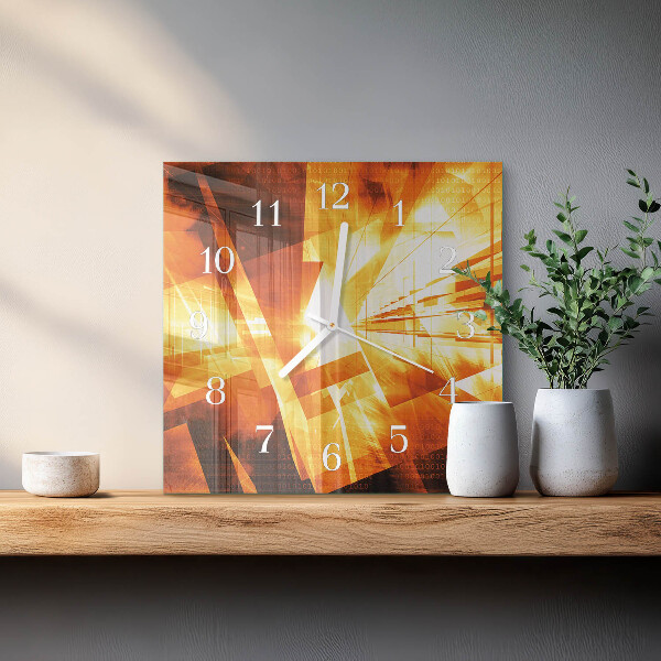 Square wall clock Abstraction