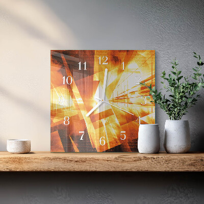 Square wall clock Abstraction