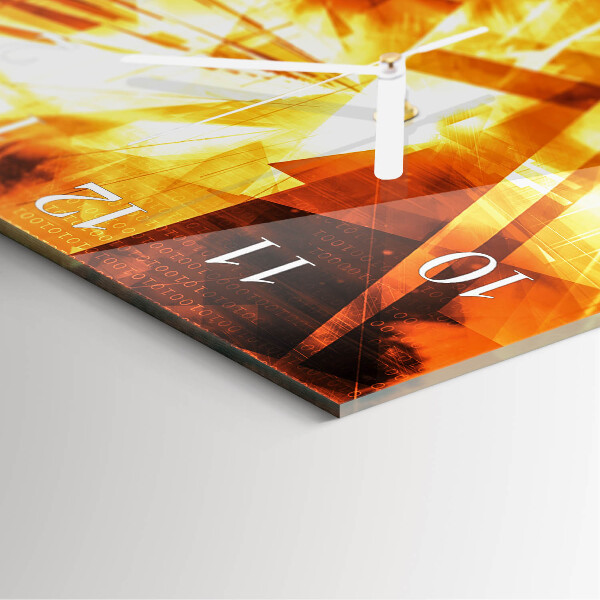 Square wall clock Abstraction