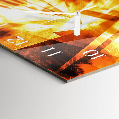 Square wall clock Abstraction