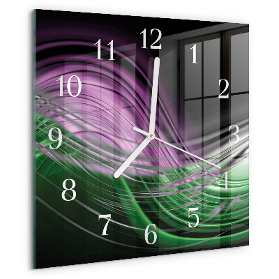 Square wall clock Abstract Art