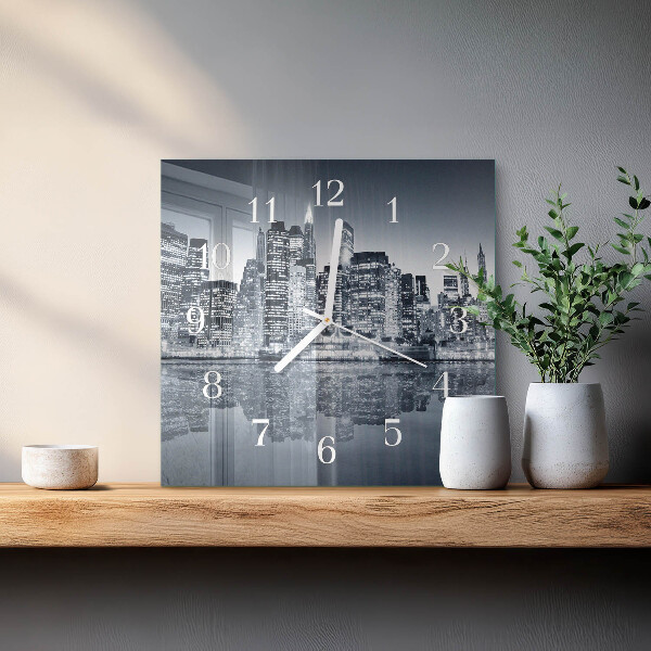 Square wall clock Horizon