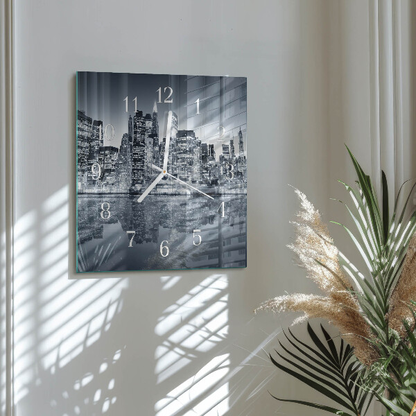 Square wall clock Horizon