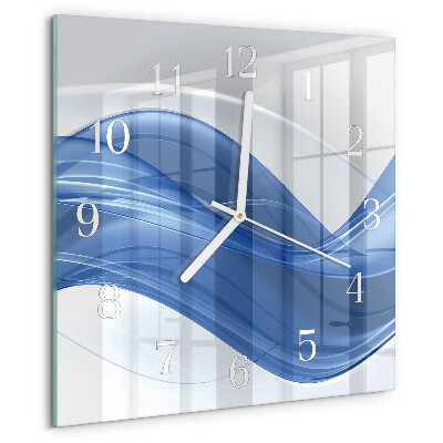 Square wall clock Abstract Lines