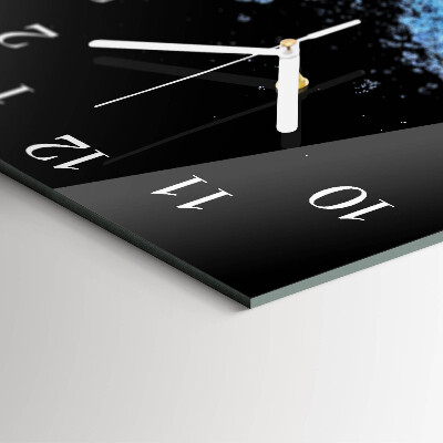 Square wall clock Water
