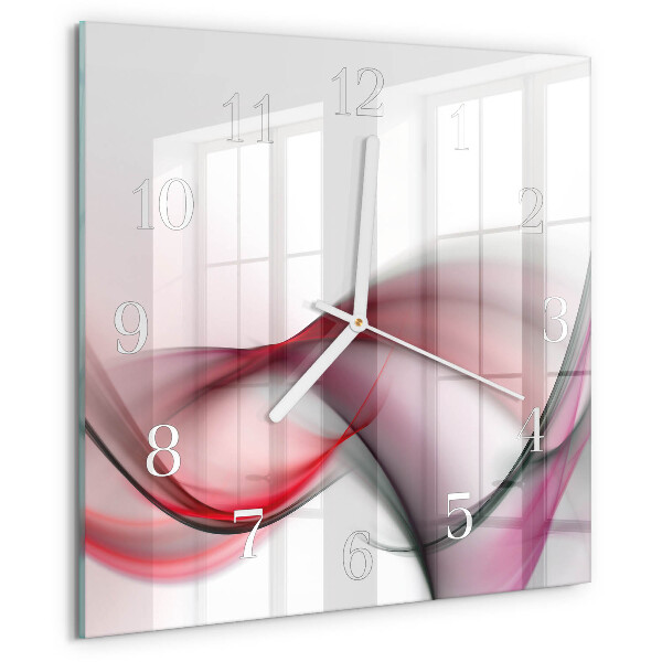 Square wall clock Abstract Art