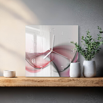 Square wall clock Abstract Art