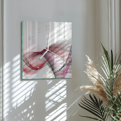 Square wall clock Abstract Art