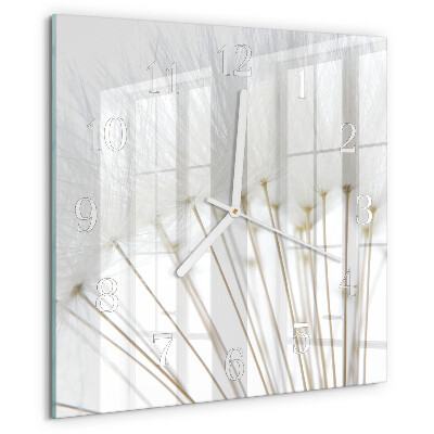 Square wall clock Dandelion