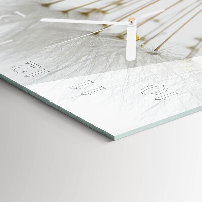 Square wall clock Dandelion