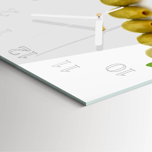 Square wall clock Olives