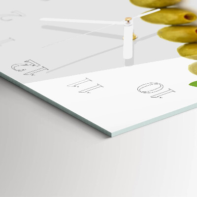 Square wall clock Olives