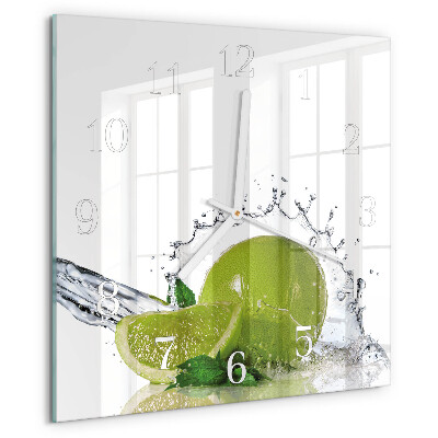 Square wall clock Limewater